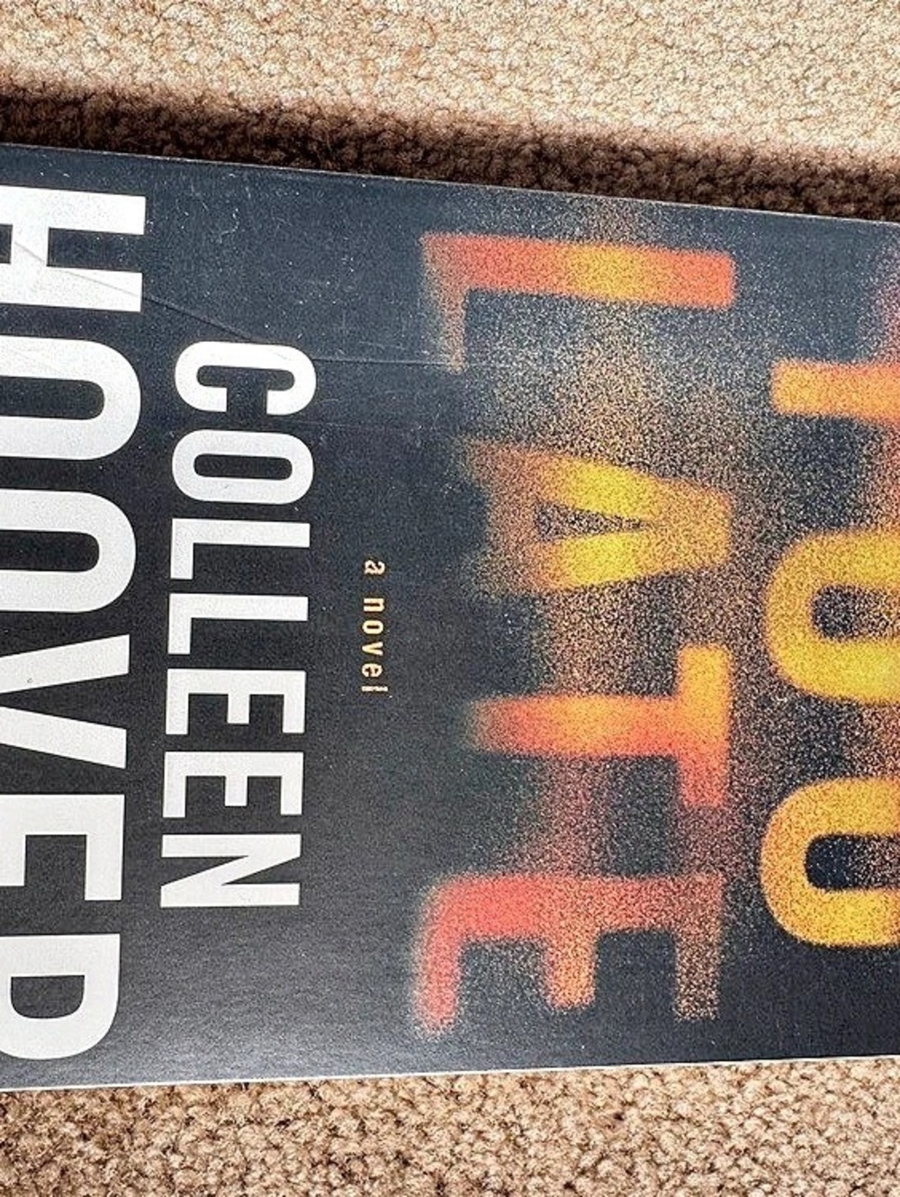 N/A Cullen Hoover It Ends with Us Paperback Novel Black